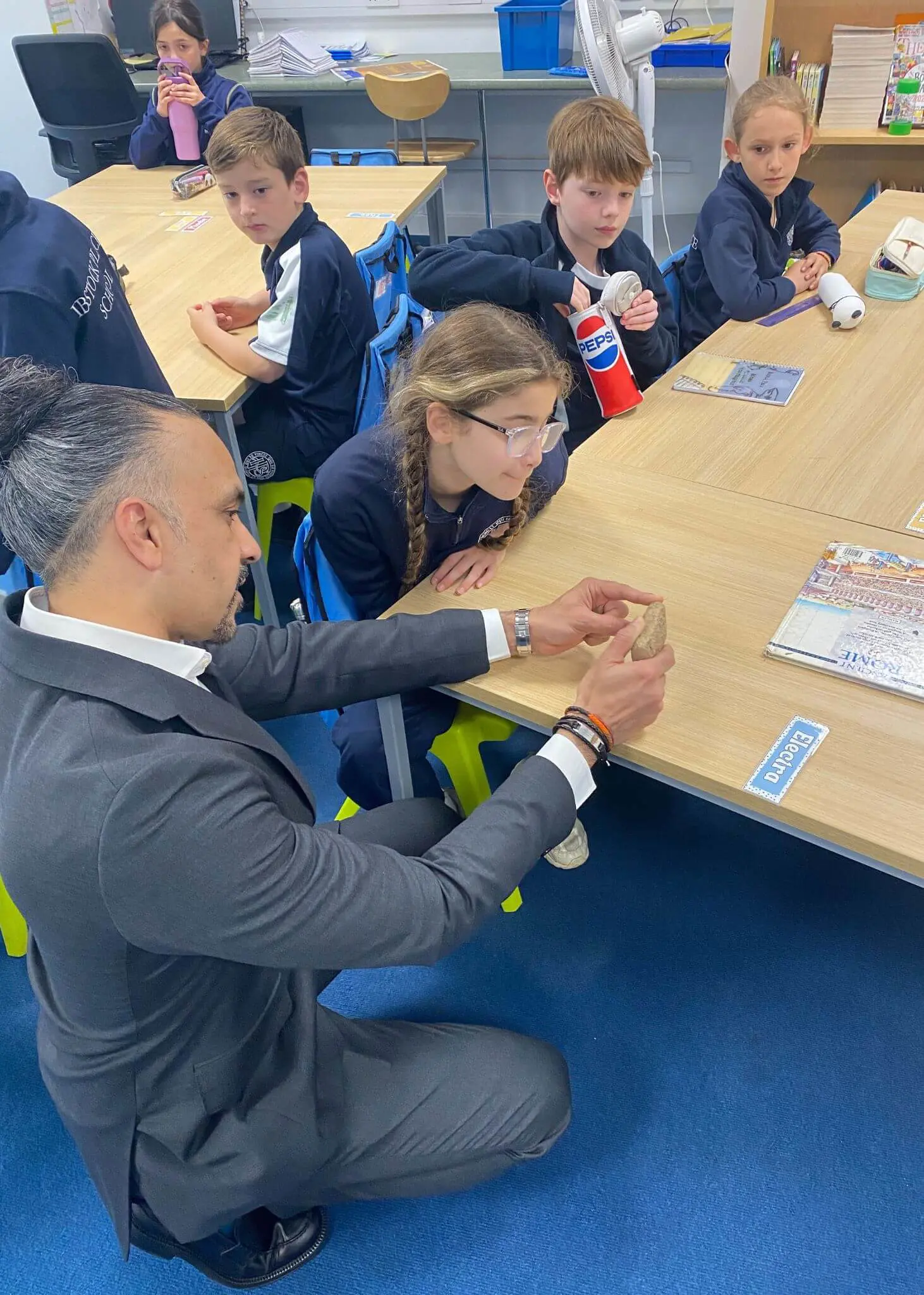 Tuesday morning, we were very lucky to have Mr Taimur (a pupil's dad) bring in some ancient  | Ibstock Place School, Roehampton, Private School Near Richmond, Barnes, Putney, Kingston, & Wandsworth 