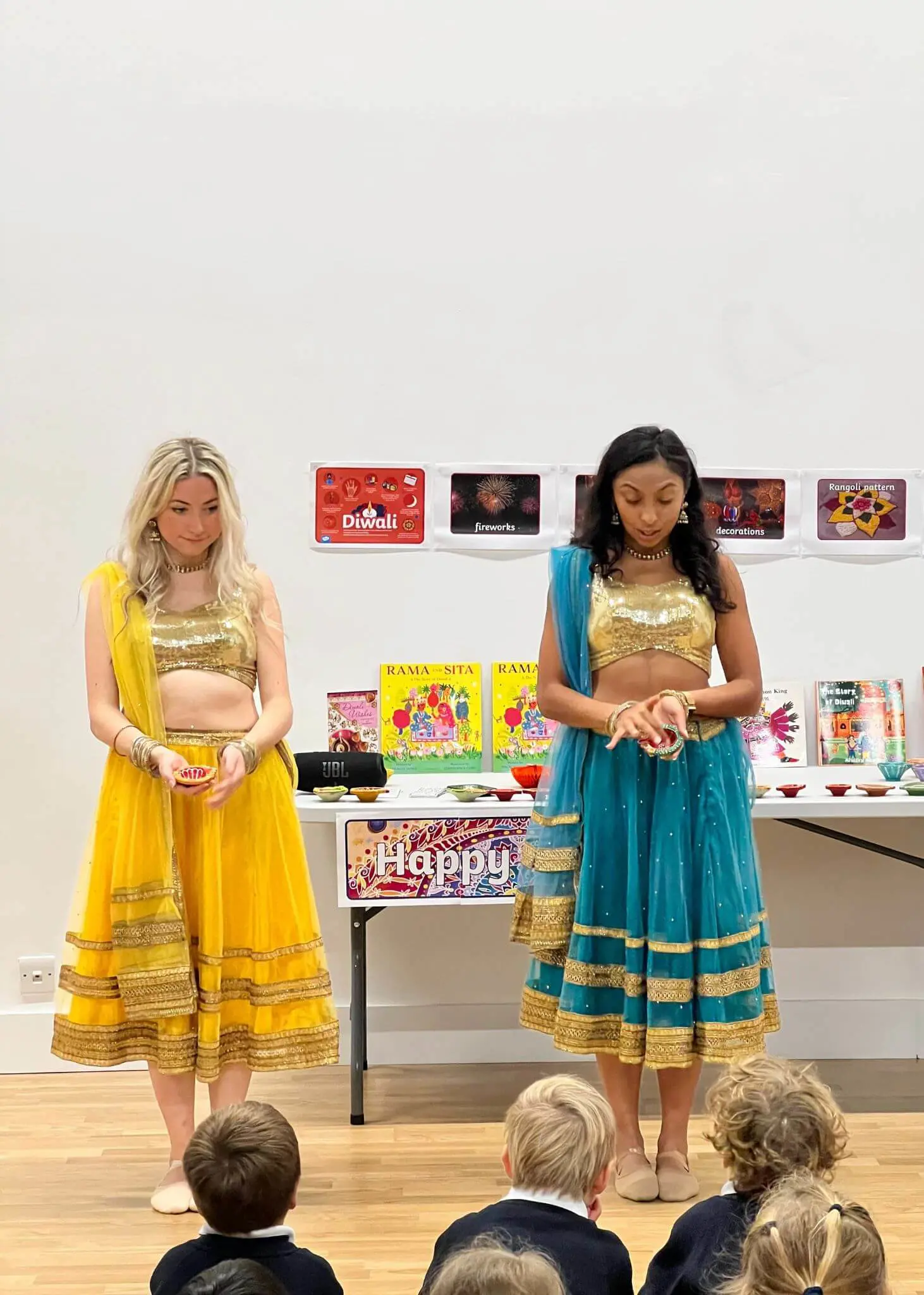 Pupils enjoyed a fantastic Diwali celebration with two talented dancers | Ibstock Place School, Roehampton, Private School Near Richmond, Barnes, Putney, Kingston, & Wandsworth 