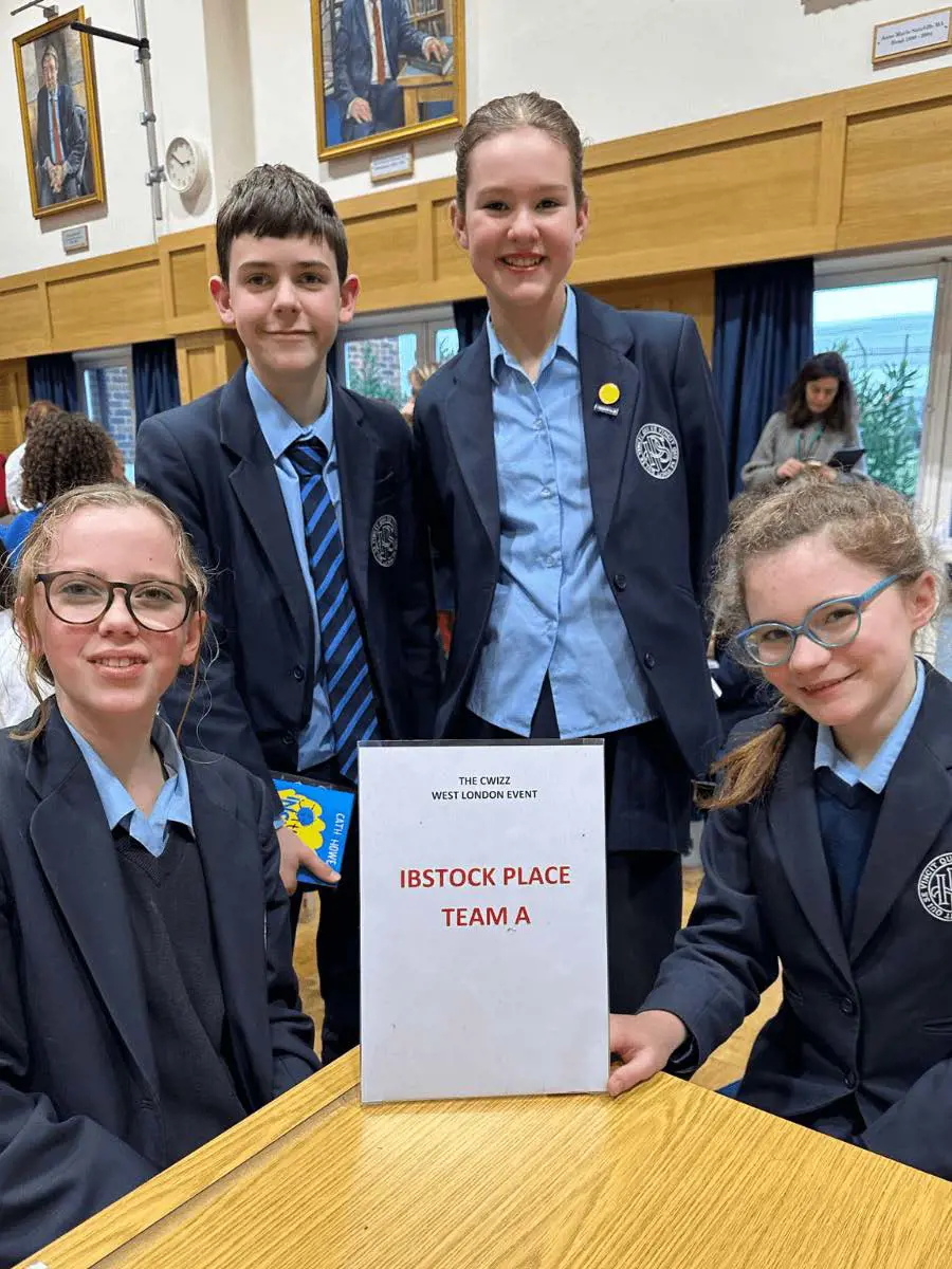 Ibstock Place School pupils taking part in the CWIZZ