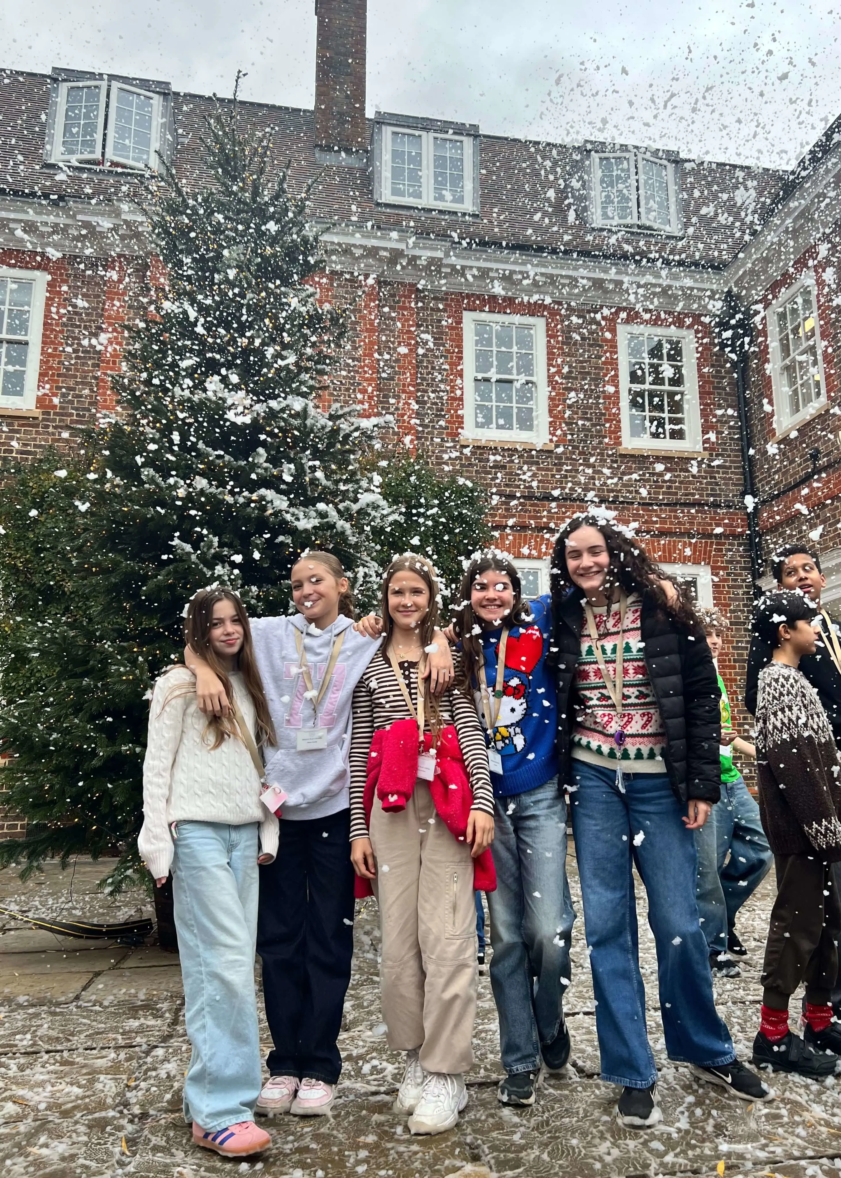 To celebrate the end of term, we surprised pupils with a snow machine | Ibstock Place School, Roehampton, Private School Near Richmond, Barnes, Putney, Kingston, & Wandsworth