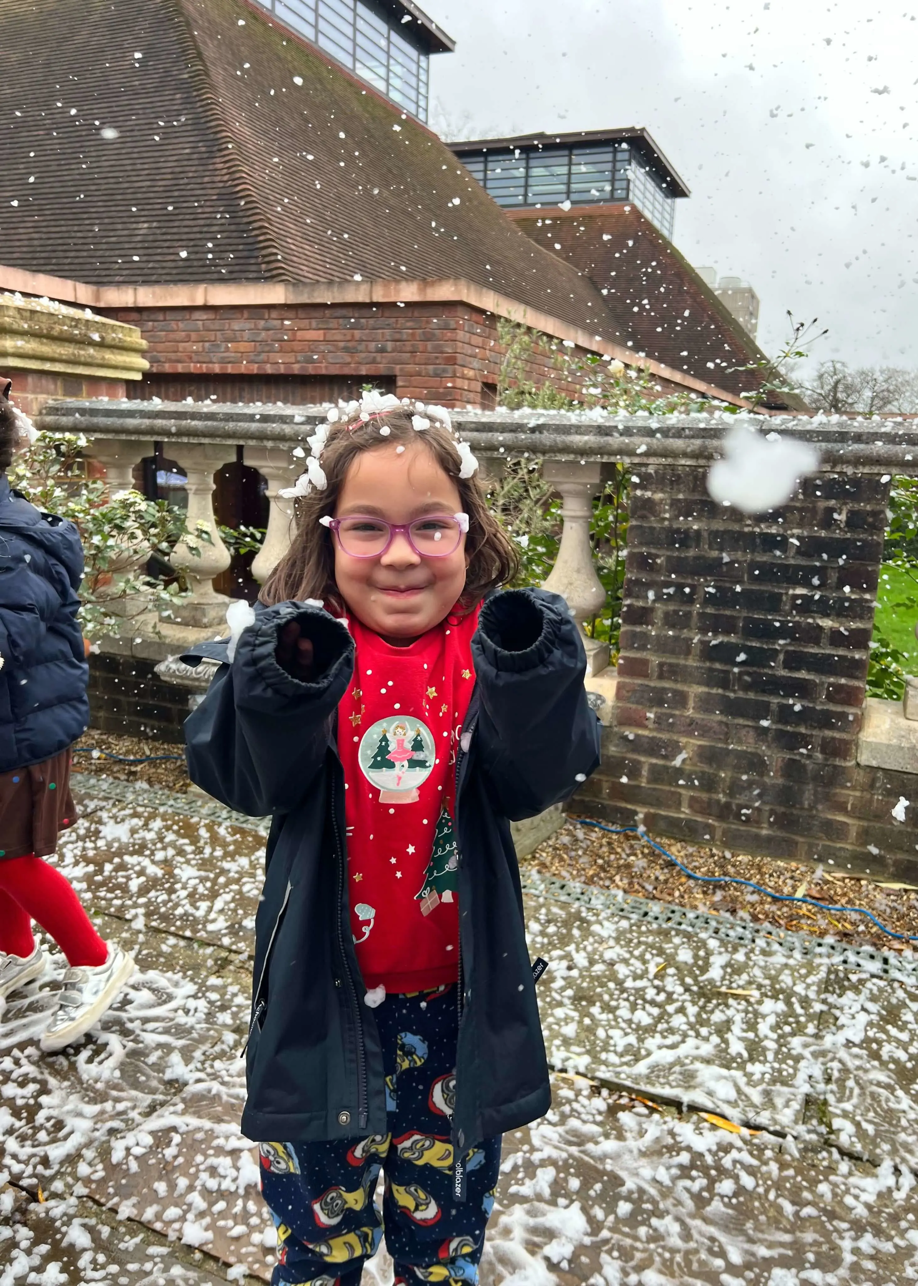 To celebrate the end of term, we surprised pupils with a snow machine | Ibstock Place School, Roehampton, Private School Near Richmond, Barnes, Putney, Kingston, & Wandsworth