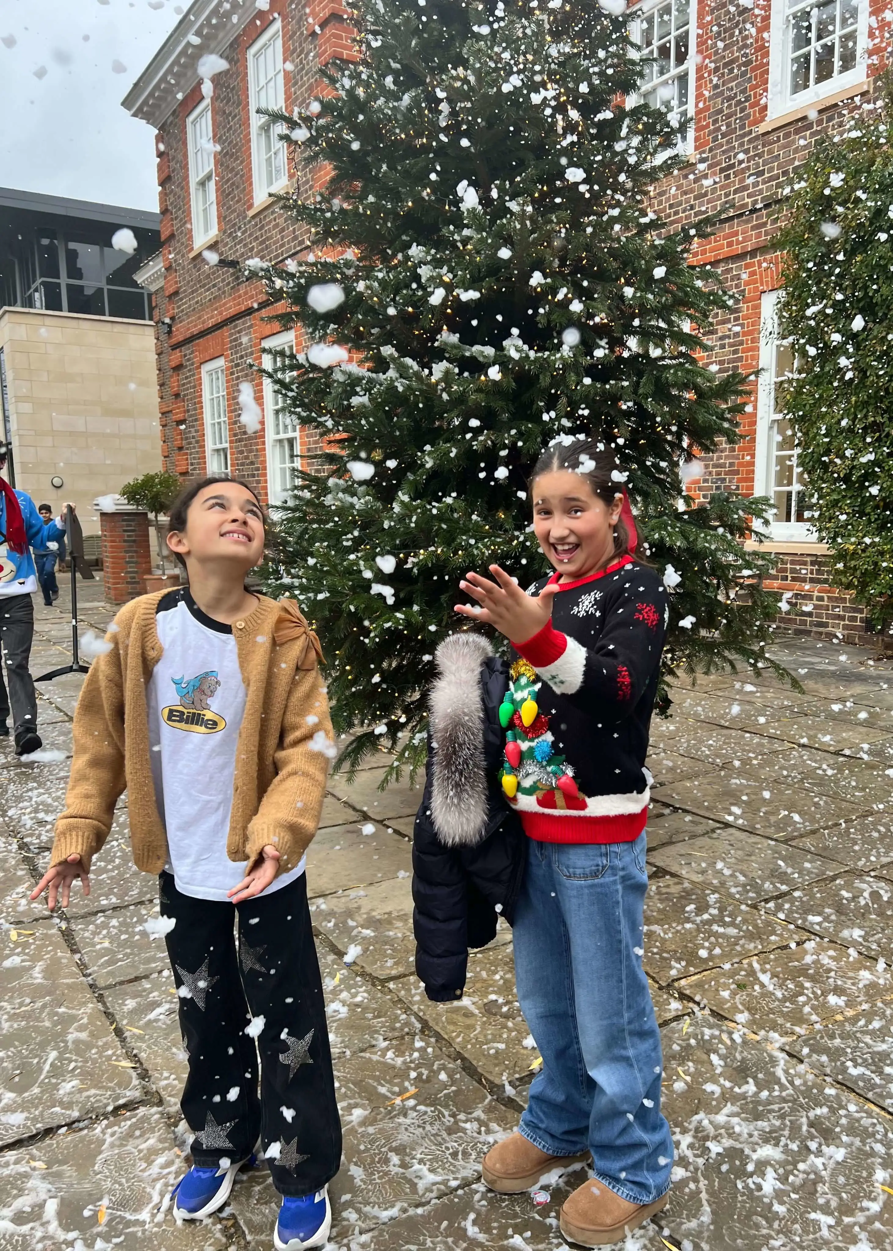 To celebrate the end of term, we surprised pupils with a snow machine | Ibstock Place School, Roehampton, Private School Near Richmond, Barnes, Putney, Kingston, & Wandsworth