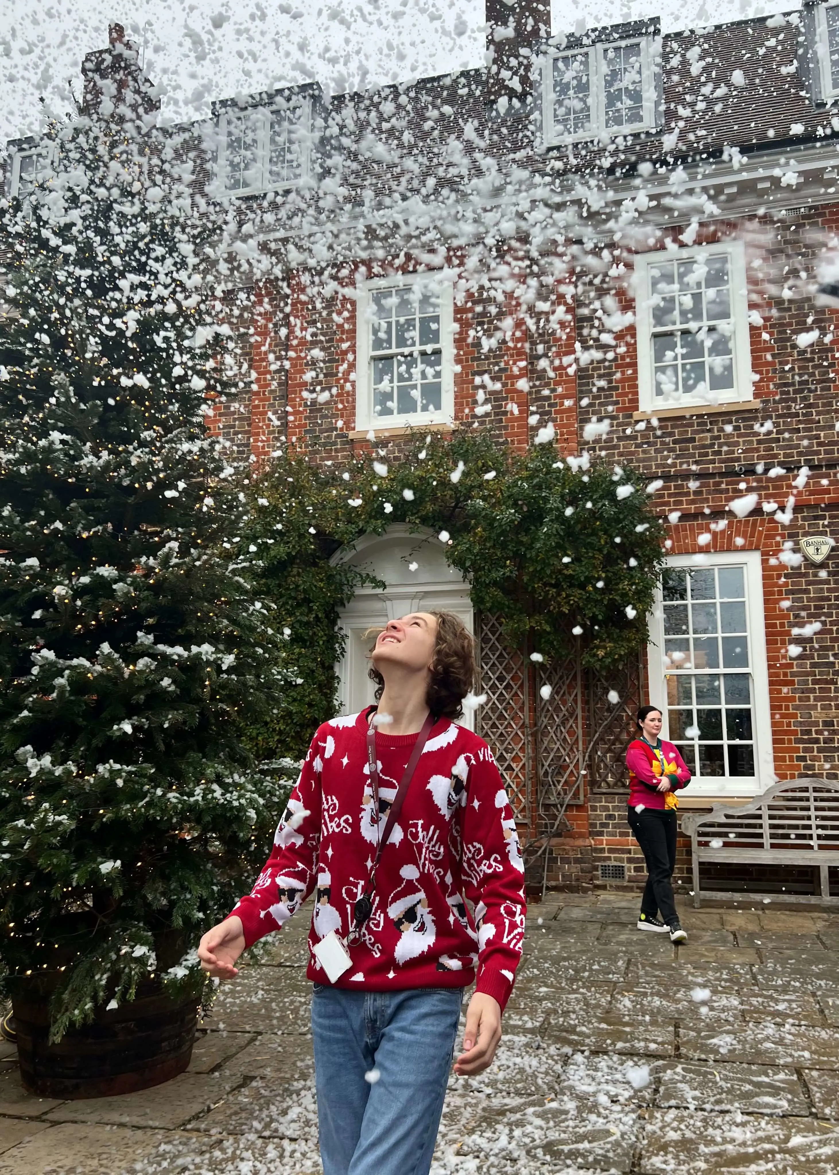 To celebrate the end of term, we surprised pupils with a snow machine | Ibstock Place School, Roehampton, Private School Near Richmond, Barnes, Putney, Kingston, & Wandsworth