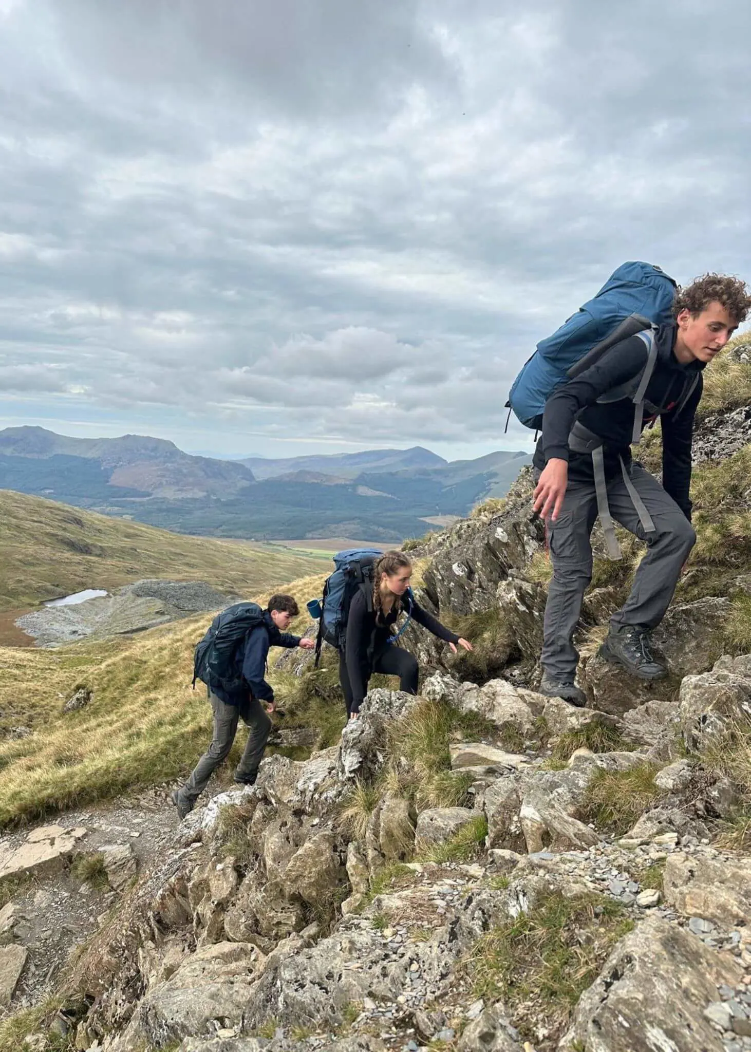  Lower Sixth Form pupils hiking in the wilds of Snowdonia for their Gold practice expedition | Ibstock Place School, Roehampton, Private School Near Richmond, Barnes,