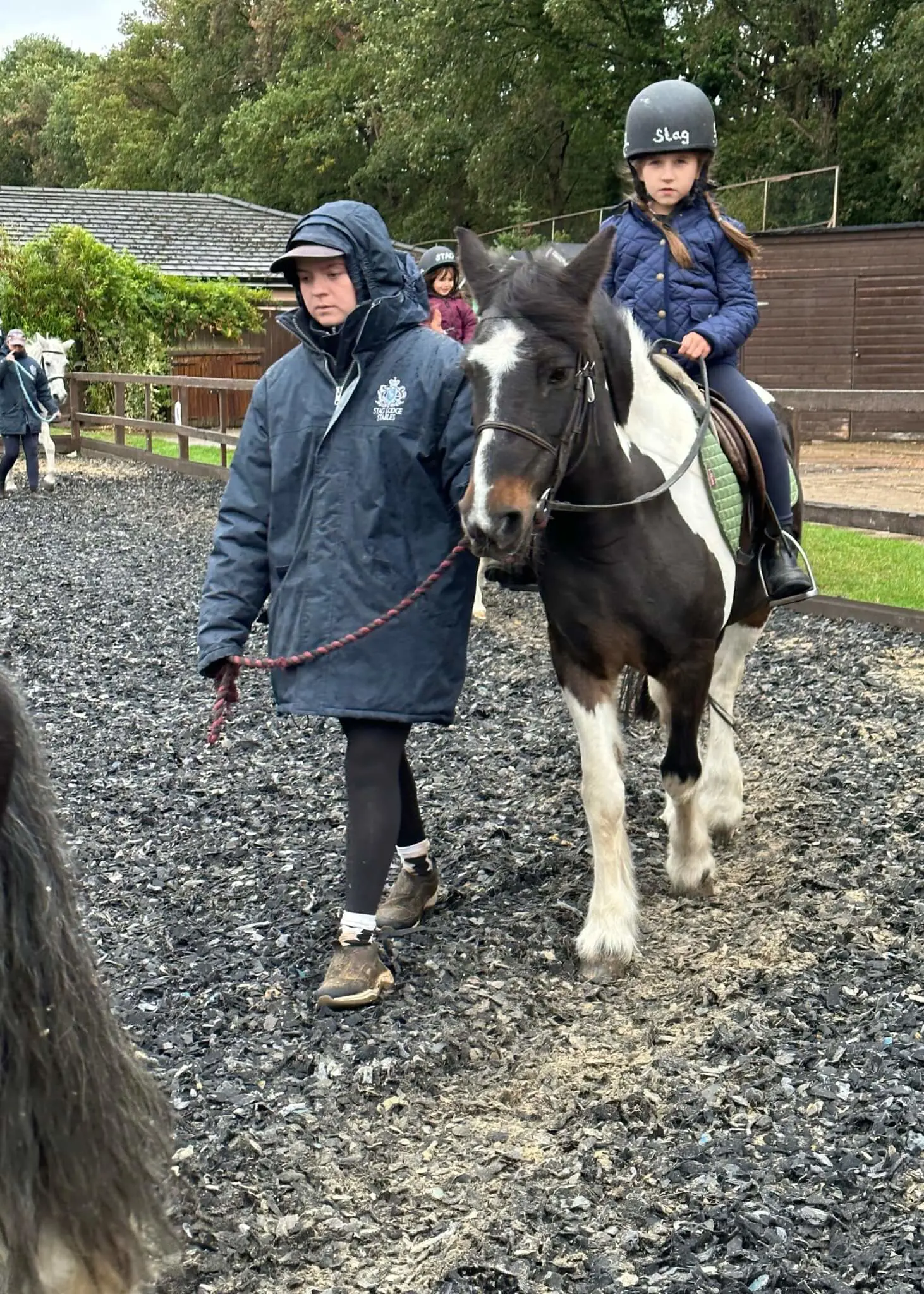 A little rain couldn’t stop us from enjoying our horse riding club!   | Ibstock Place School, Roehampton, Private School Near Richmond, Barnes, Putney, Kingston, & Wandsworth 
