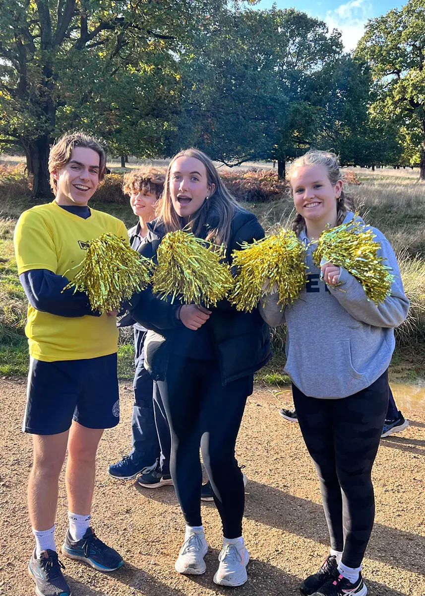 Ibstock Place School students participating in House Cross Country 2023