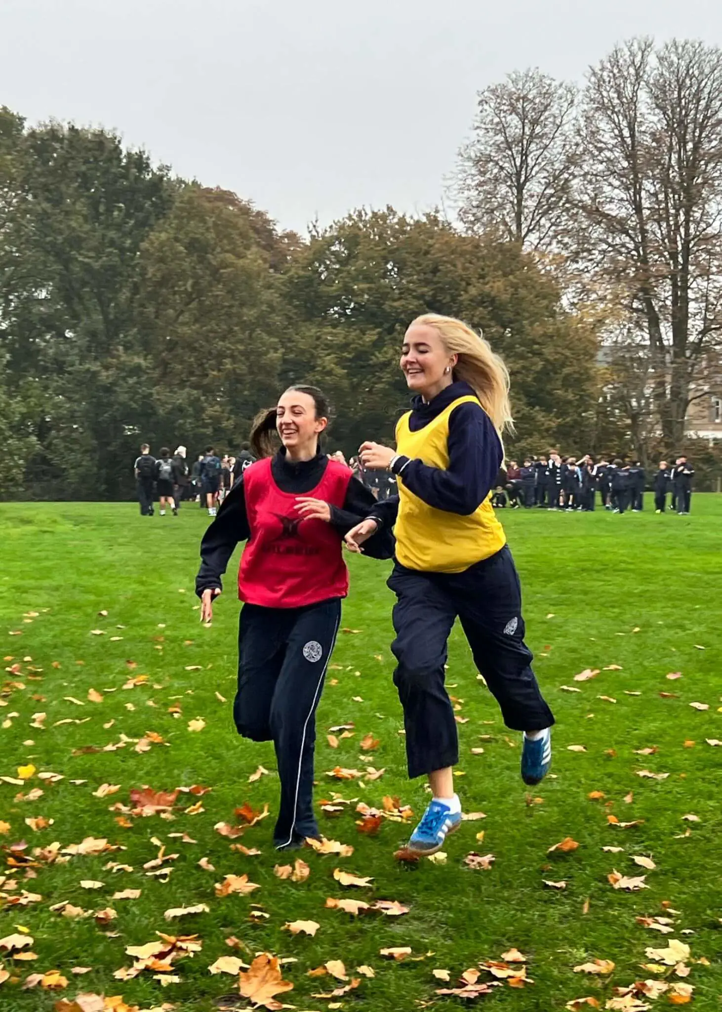 Pupils running for the House Cross Country at Ibstock Place School, Roehampton, Private School Near Richmond, Barnes, Wandsworth, Putney, Kingston.