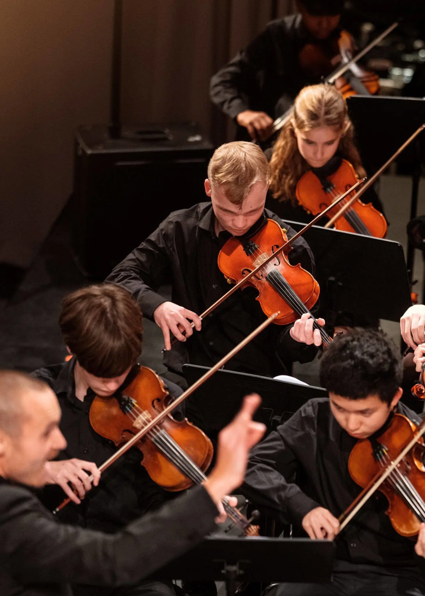 Senior pupils playing the violin | Ibstock Place School, a private school near Richmond, Barnes, Putney, Kingston, and Wandsworth on an overseas trip. 