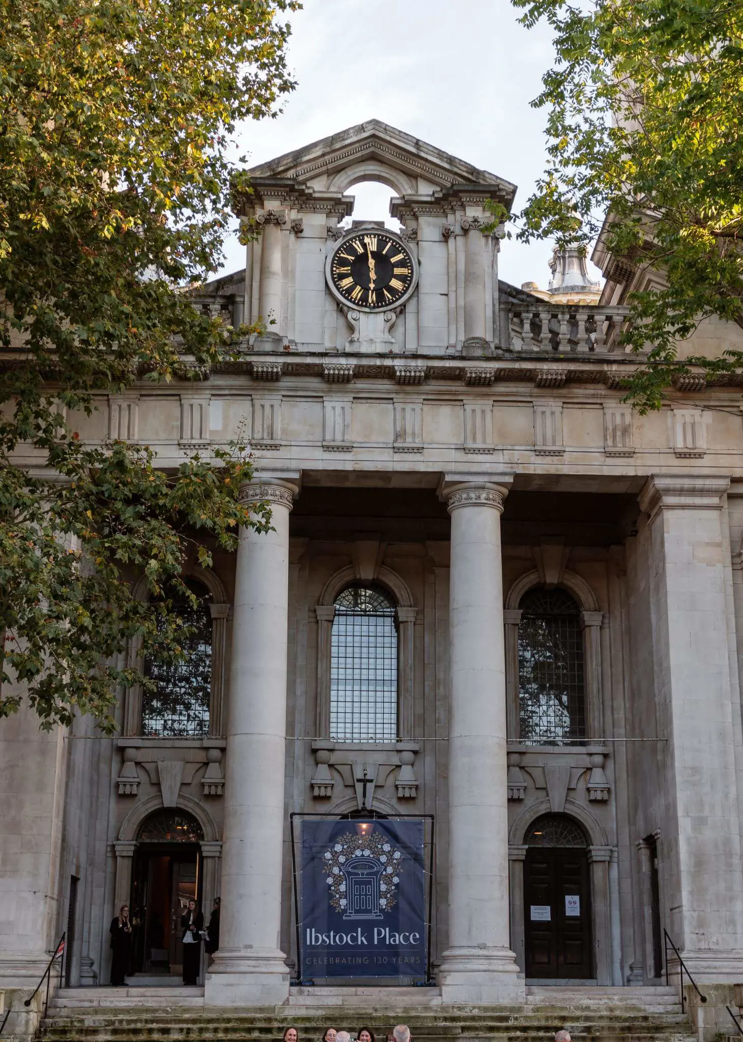 Venue entrance for the 130 Ball | Ibstock Place School, a private school near Richmond, Barnes, Putney, Kingston, and Wandsworth on an overseas trip. 