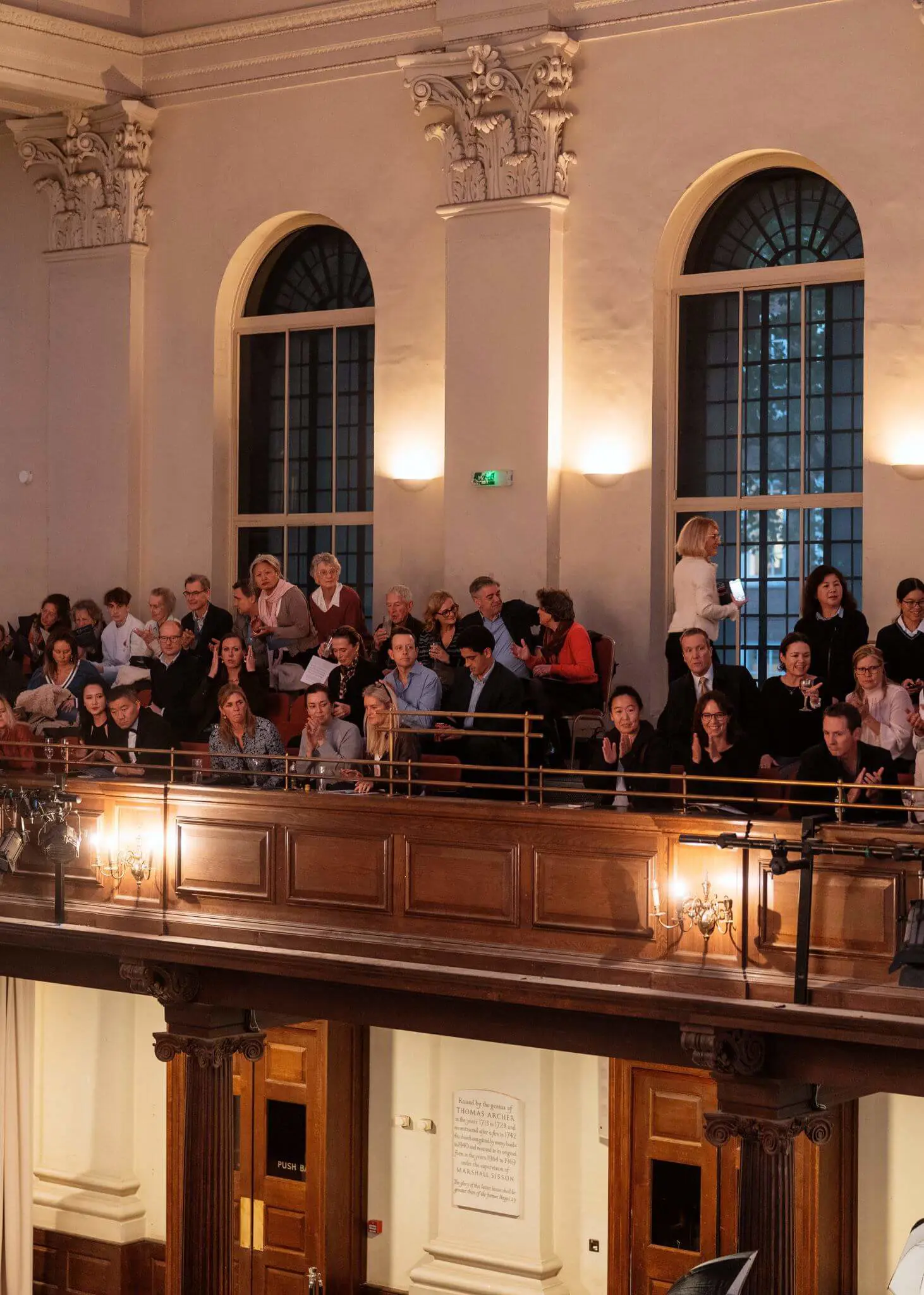 Parents supporting their pupil's performances, Ibstock Place School private school near Richmond, Barnes, Putney, Kingston, and Wandsworth on an overseas trip. 