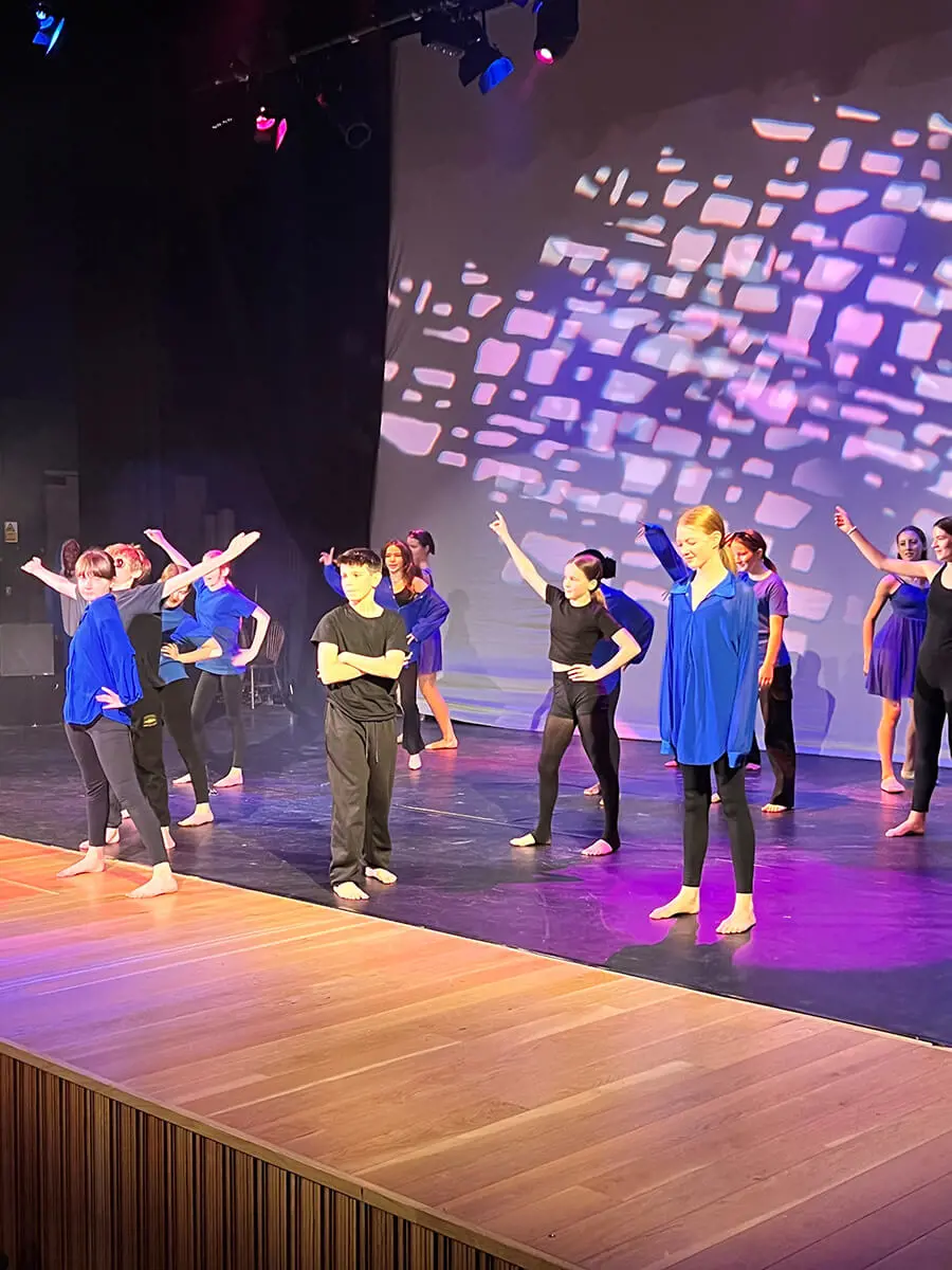 Ibstock Place School pupils taking part in the House Dance competition