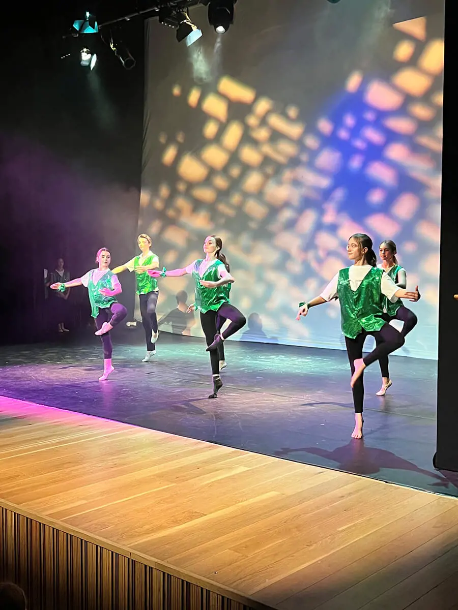 Ibstock Place School pupils taking part in the House Dance competition