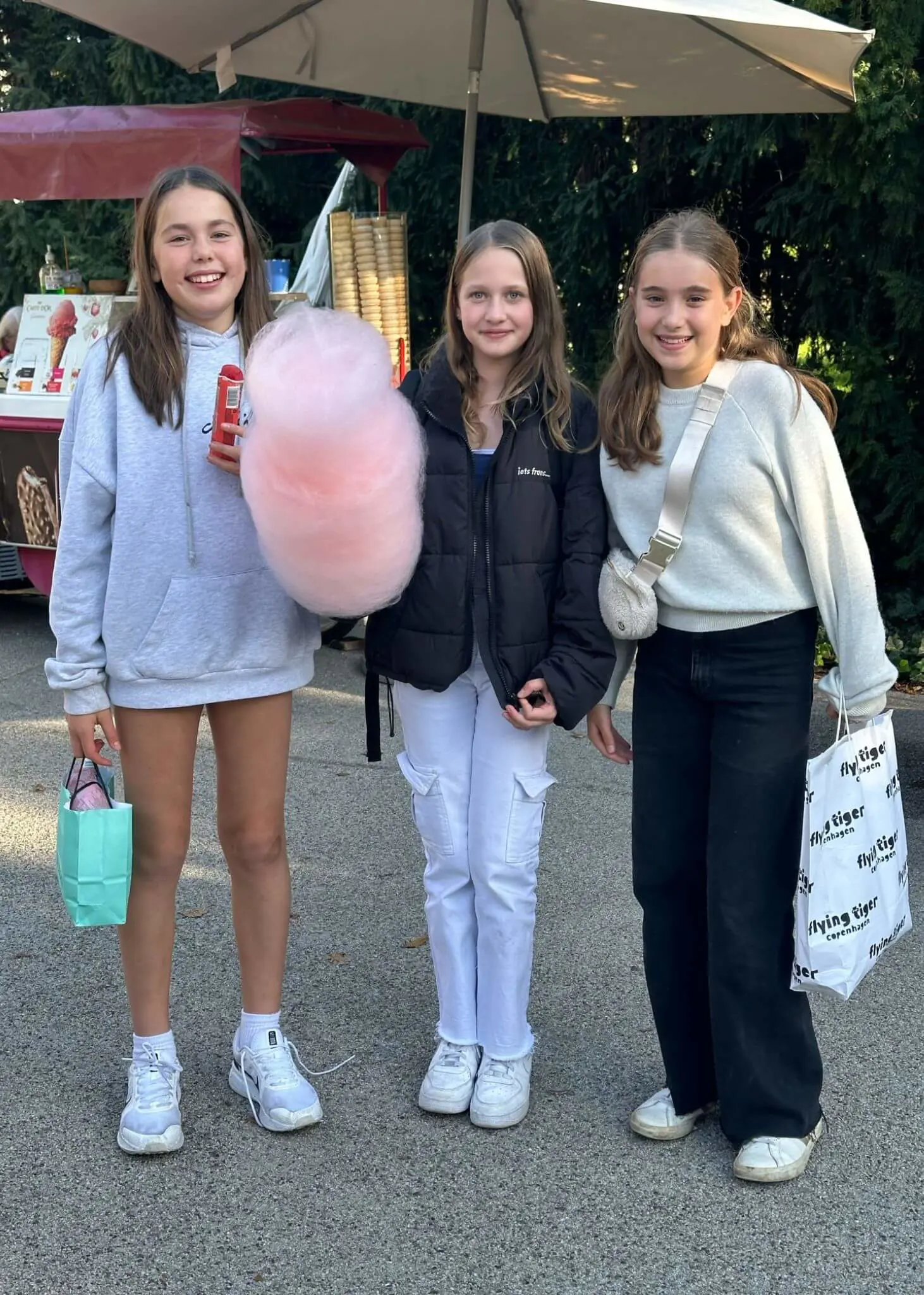 Ibstock Singers in Budapest having cotton candy | Ibstock Place School, Roehampton, Private School Near Richmond, Barnes, Wandsworth, Putney, Kingston.