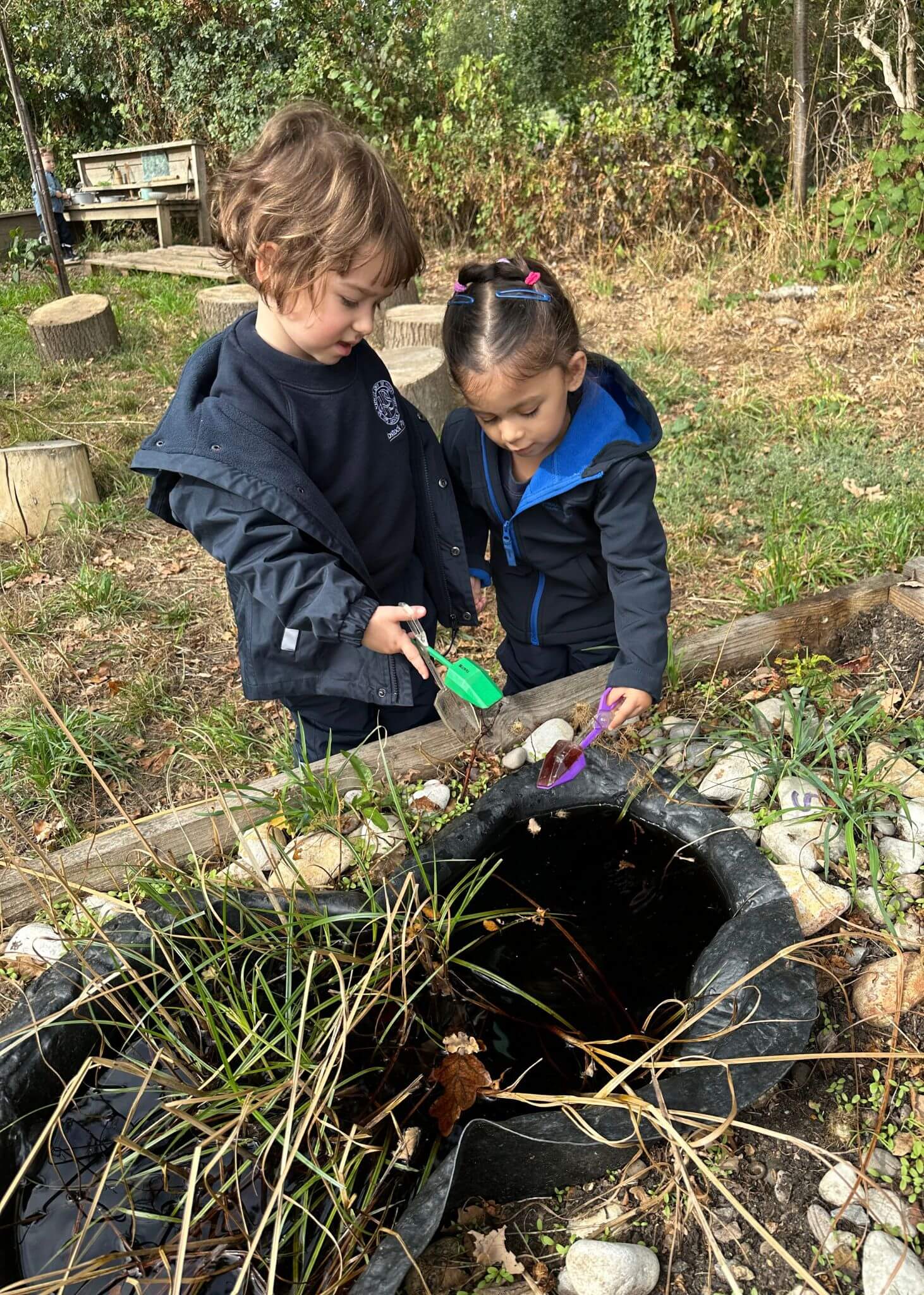 Exploring nature, meeting the chickens and learning through hands-on experiences.  | Ibstock Place School, Roehampton, Private School Near Richmond, Barnes, Putney, Kingston, & Wandsworth 