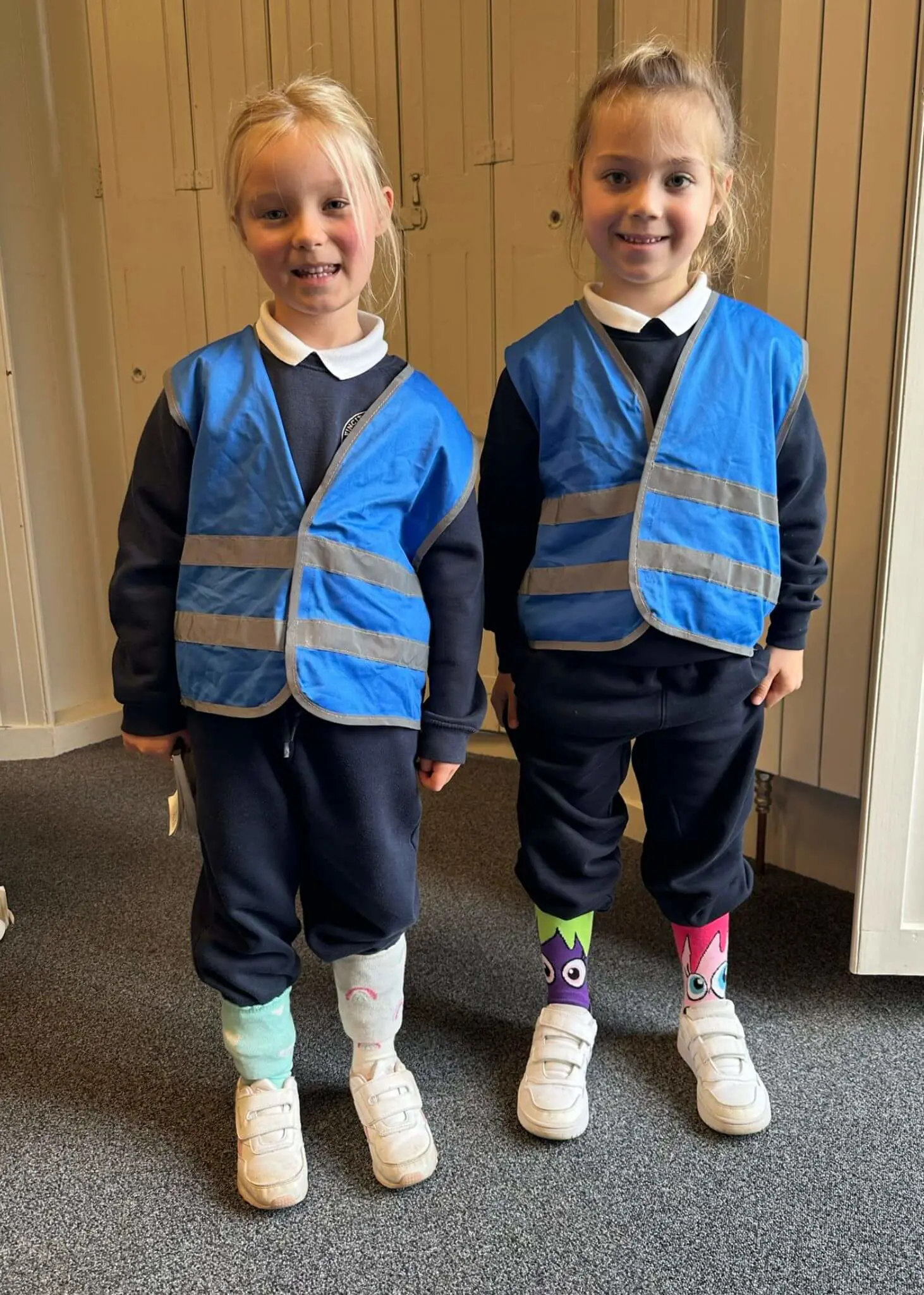 Prep pupils in odd socks| Ibstock Place School, a private school near Richmond, Barnes, Putney, Kingston, and Wandsworth. 