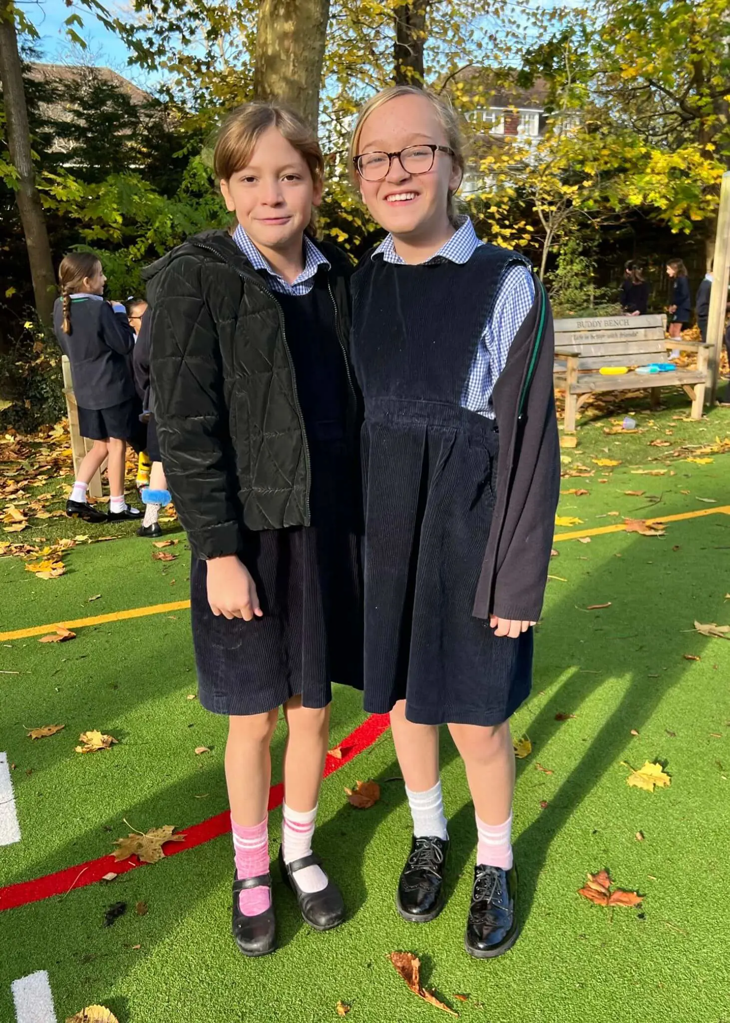 Prep pupils in odd socks| Ibstock Place School, a private school near Richmond, Barnes, Putney, Kingston, and Wandsworth. 