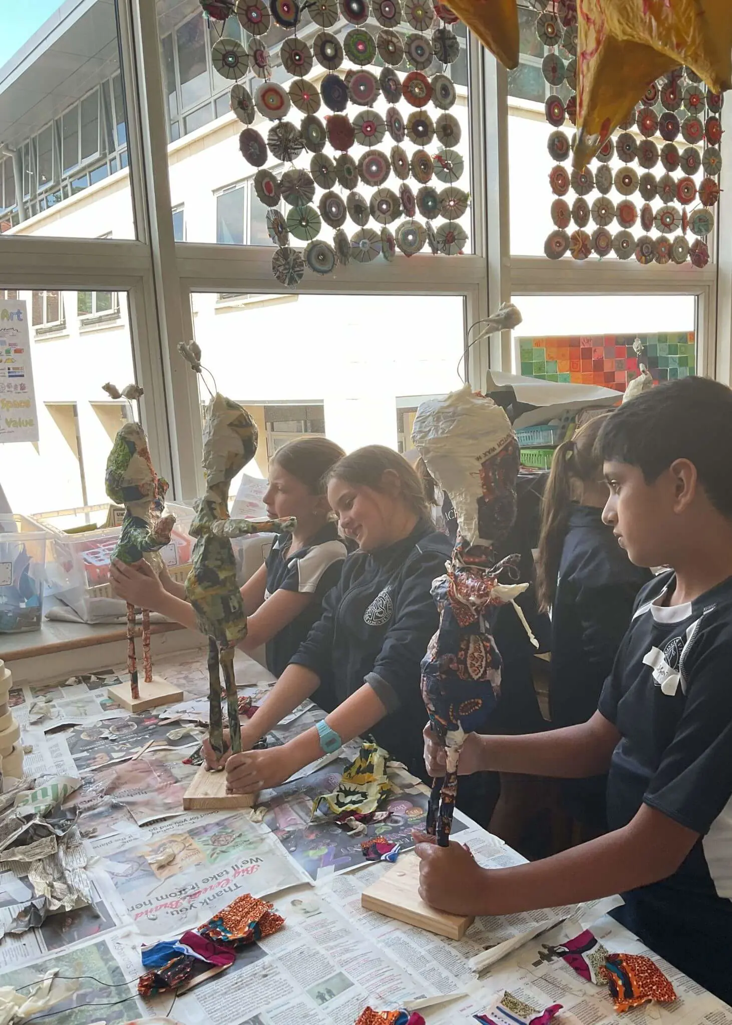 P5FC have been preparing for the Art Show with their workshop with Arty Party | Ibstock Place School, Roehampton, Private School Near Richmond, Barnes, Putney, Kingston, & Wandsworth 