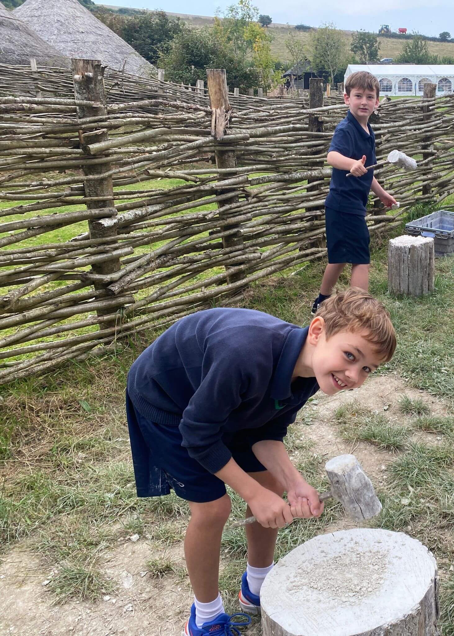 Prep 4 pupils visited Butser Farm to learn about the Anglo Saxons and Vikings. | Ibstock Place School, Roehampton, Private School Near Richmond, Barnes, Wandsworth