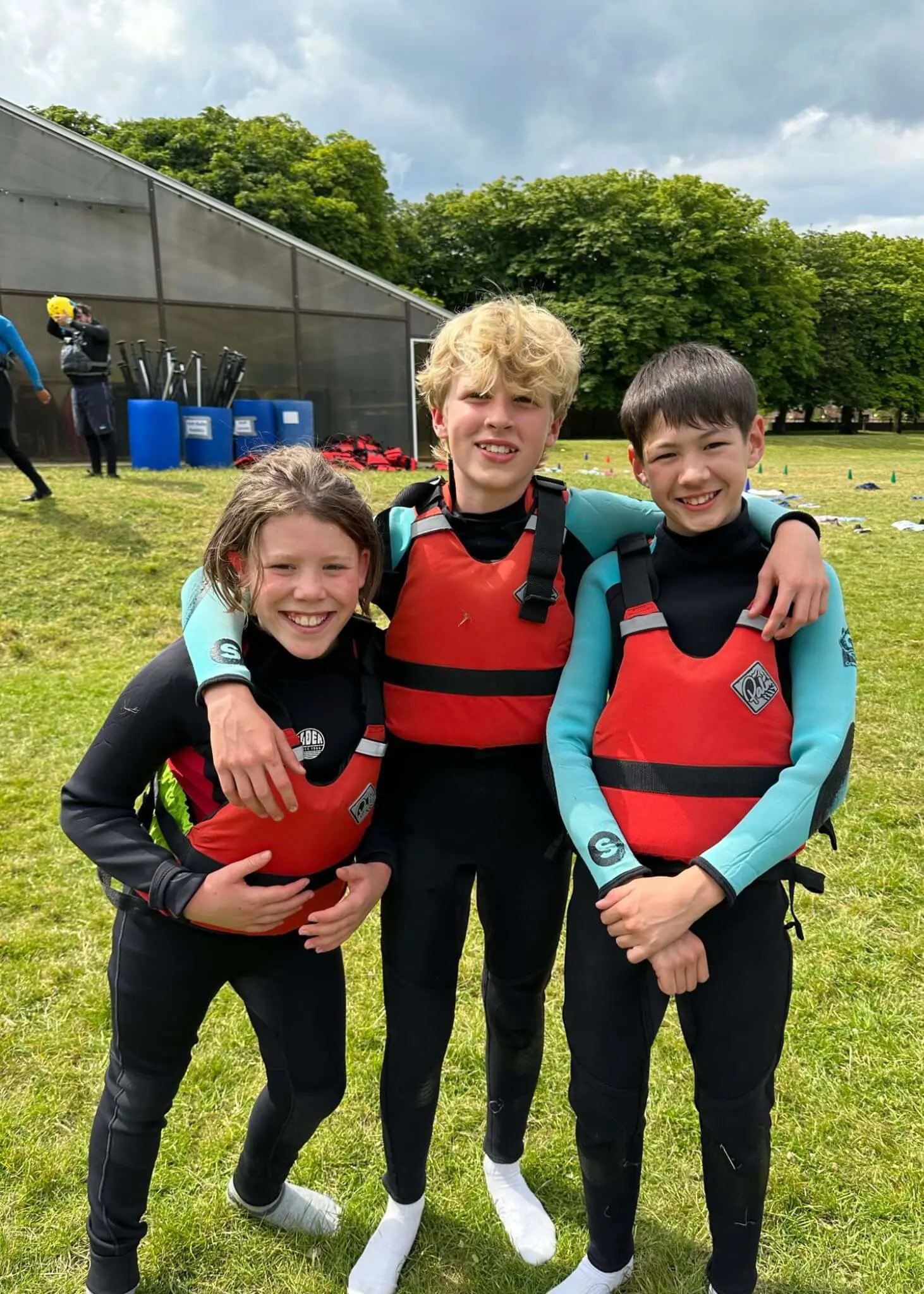 Prep 6 residential trip to the Isle of Wight, pupils in climbing gear| Ibstock Place School, Roehampton, Private School Near Richmond, Barnes, Putney, Kingston, & Wandsworth 