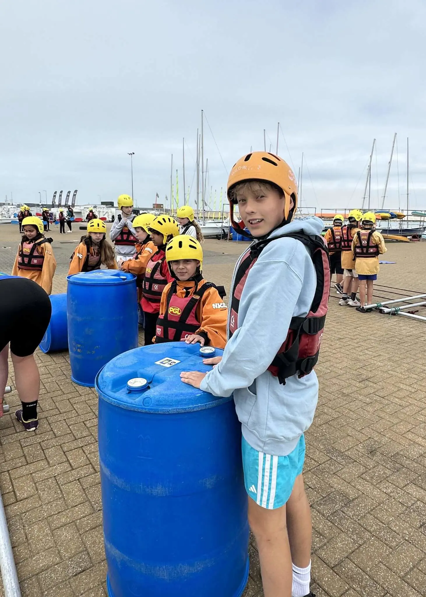 Prep 6 assembled, packed with sleeping bags, cameras and a hope for adventure | Ibstock Place School, Roehampton, Private School Near Richmond, Barnes, Putney, Kingston, & Wandsworth 