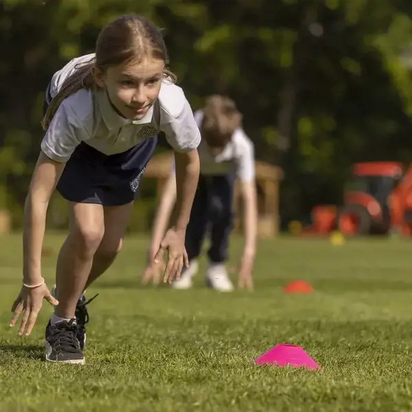 Prep pupils at sports day at Ibstock Place School, a private school near Richmond.