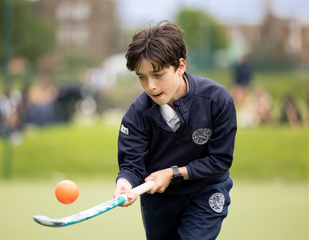 Welcome to Ibstock Place School, a leading private school in South-West London, Near Richmond, Barnes, Putney, Kingston, & Wandsworth for children ages 4-18 years. Prep pupils playing hockey at Ibstock Place School, a private school near Richmond.