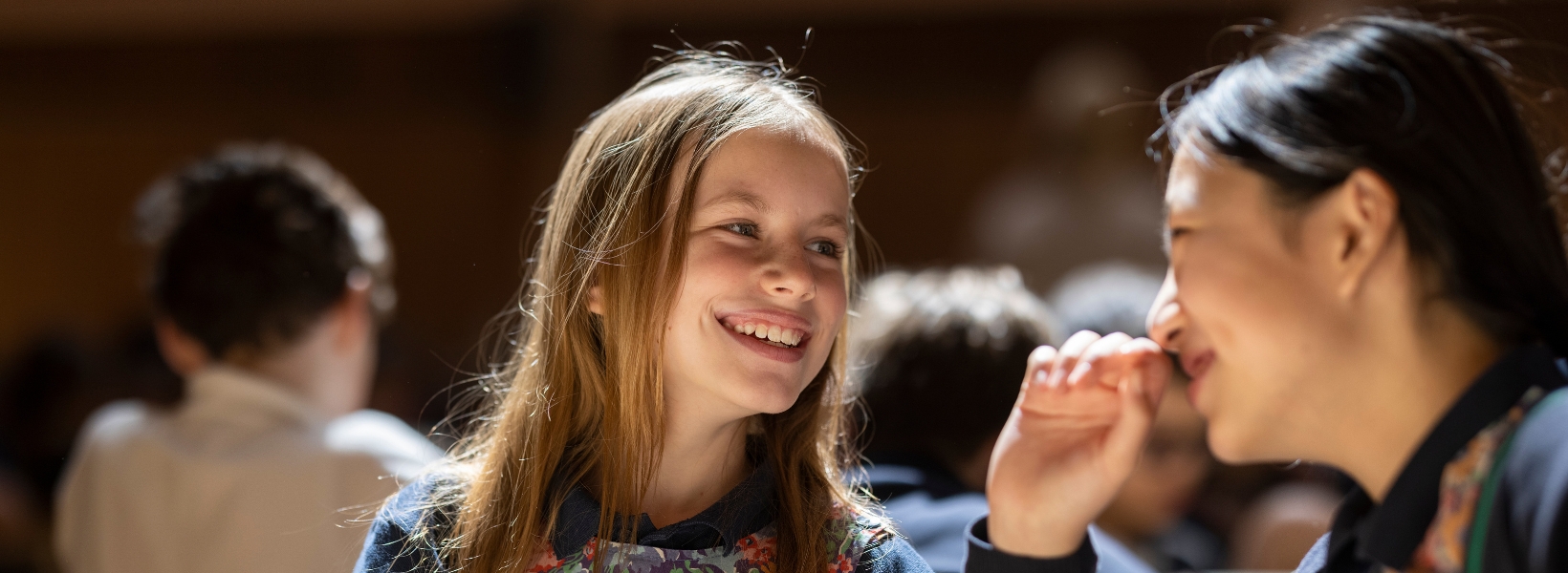 prep pupils smiling and having fun at Ibstock Place School, a private school near RichmondP