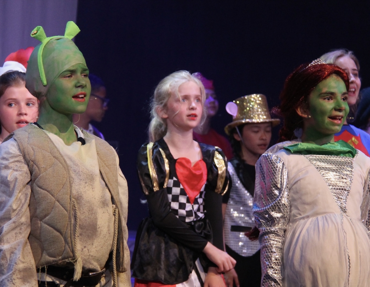 Prep pupils performing a play at Ibstock Place School, a private school near Richmond.