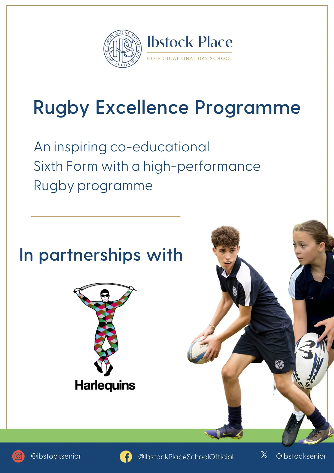 Underprivilaged Rugby Program Ibstock Place School Rugby Excellence Programme, in partnership with ...