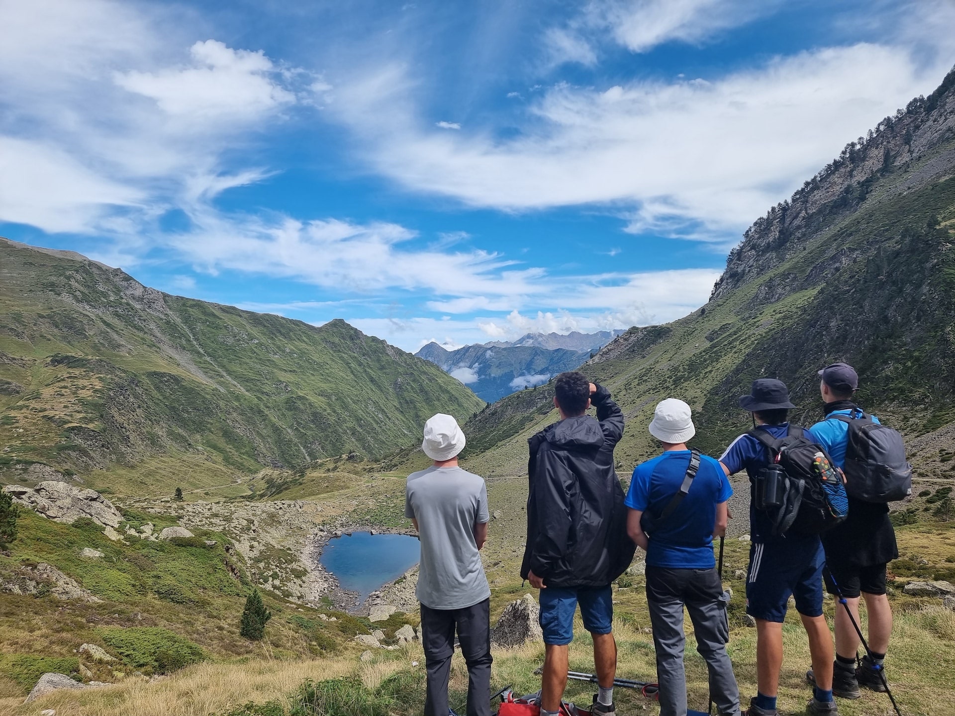 Sixth form pupils of Ibstock Place School, a private school near Richmond, Barnes, Putney, Kingston, and Wandsworth on an overseas trip. 