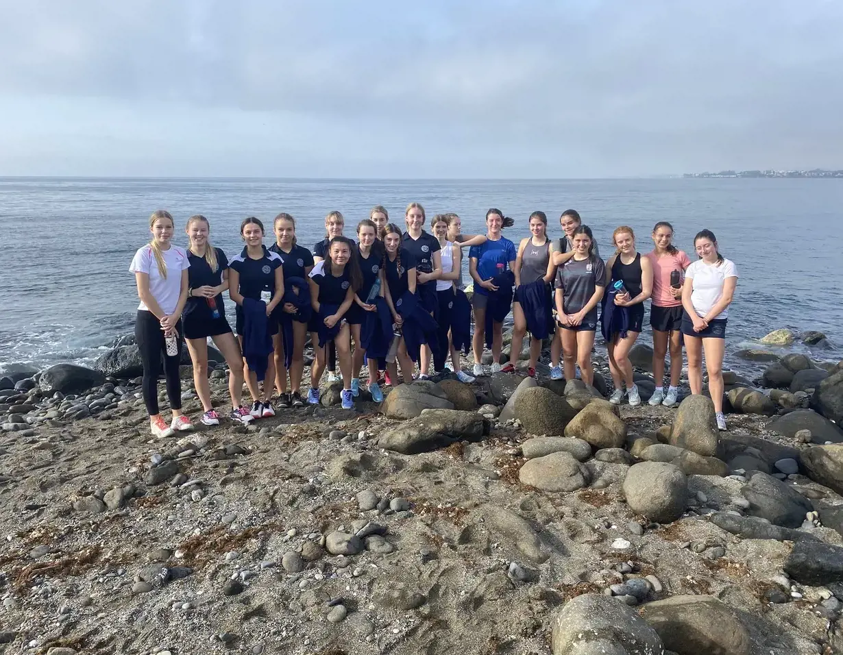 Senior pupils of Ibstock Place School, a private school near Richmond, Barnes, Putney, Kingston, and Wandsworth on an overseas trip. 