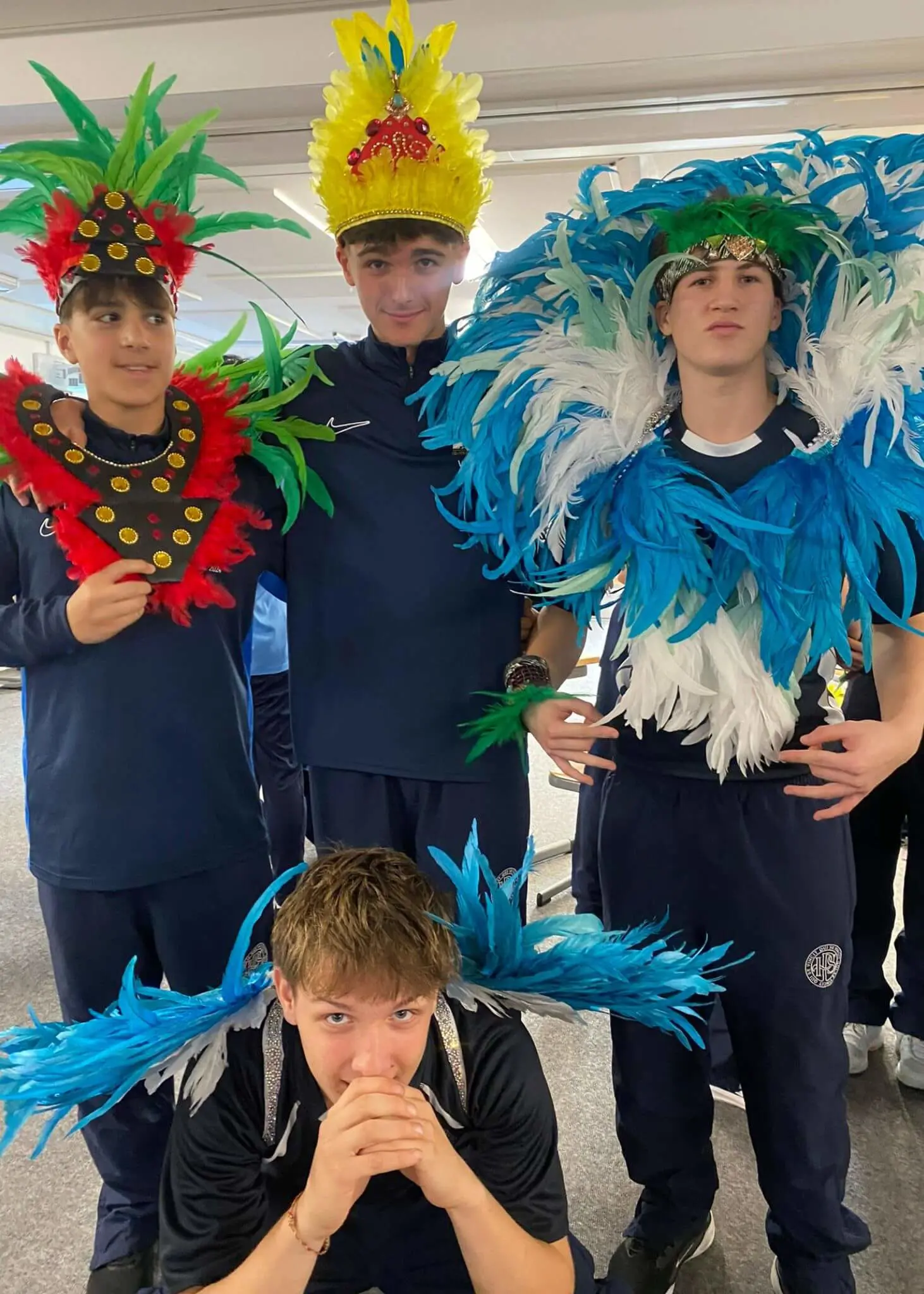 Senior pupils in carnival attire | Ibstock Place School, a private school near Richmond, Barnes, Putney, Kingston, and Wandsworth. 