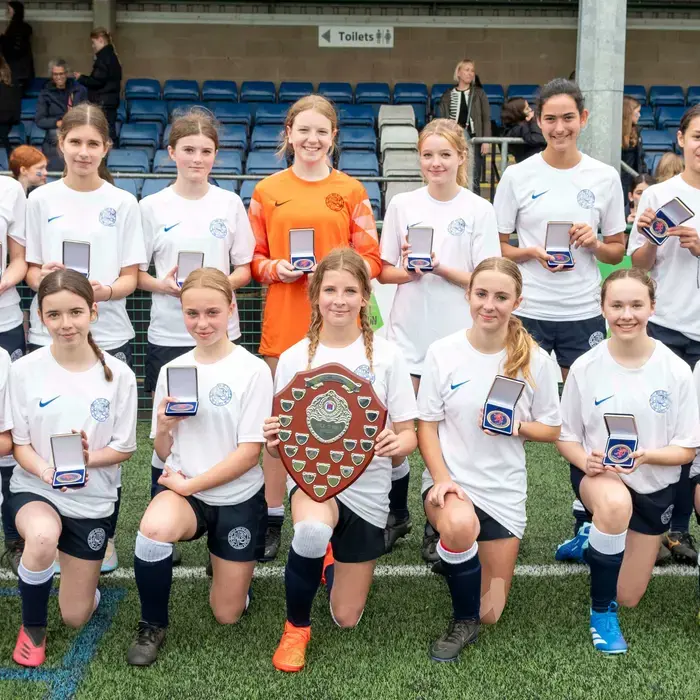 U15 Girls Football Victory